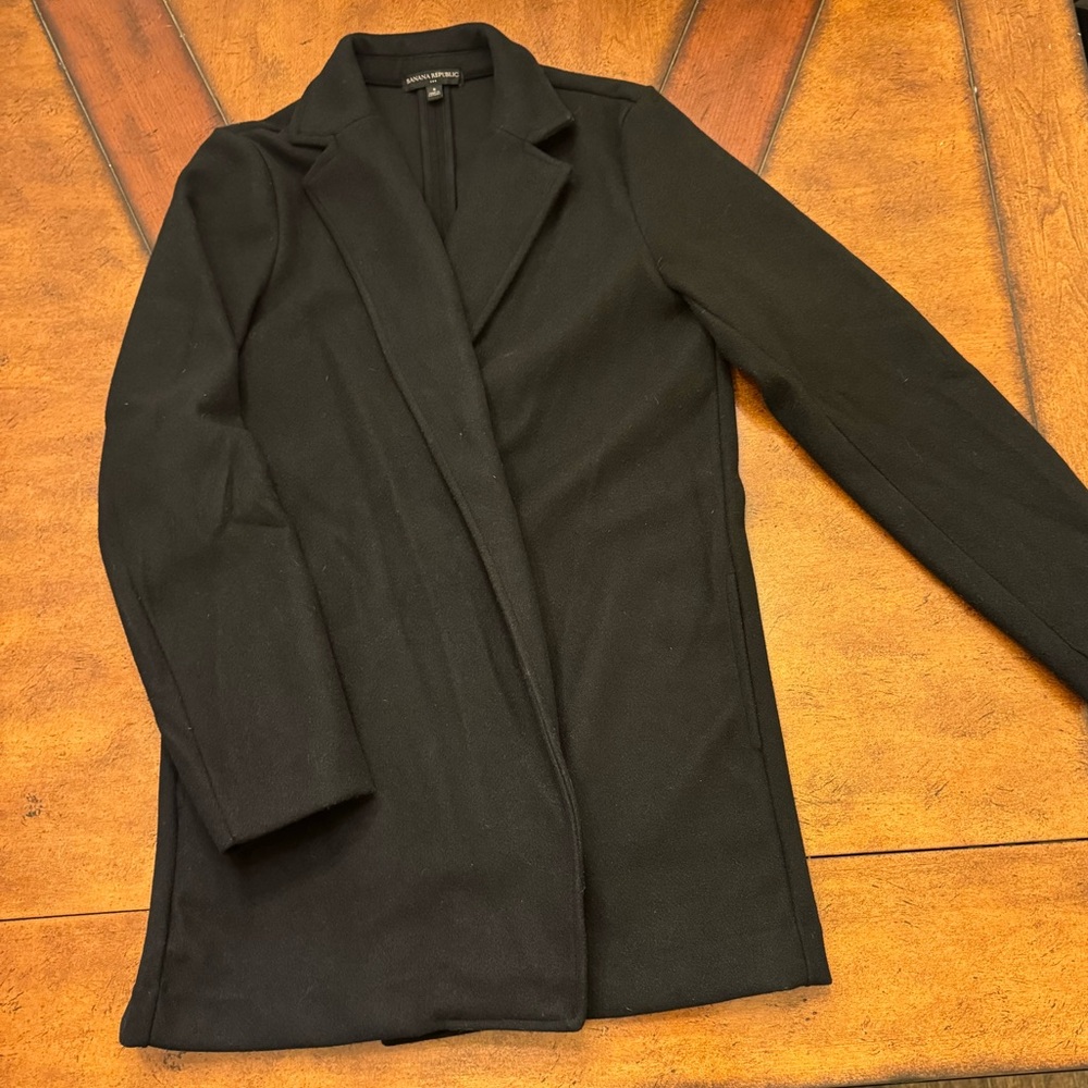 Banana Republic Size Small Black Coatigan
